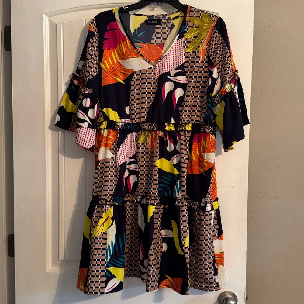 Colorful‎ Patterned Dress
